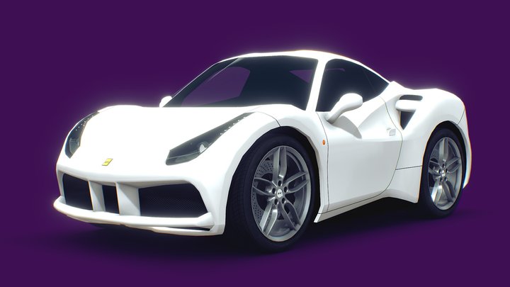 Modern Cartoon Sports Car
