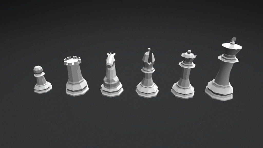 Chess Table Free 3D Model - .blend - Free3D