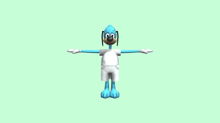 Toon Animations Rig (medium legs w/ shorts) 3D Model