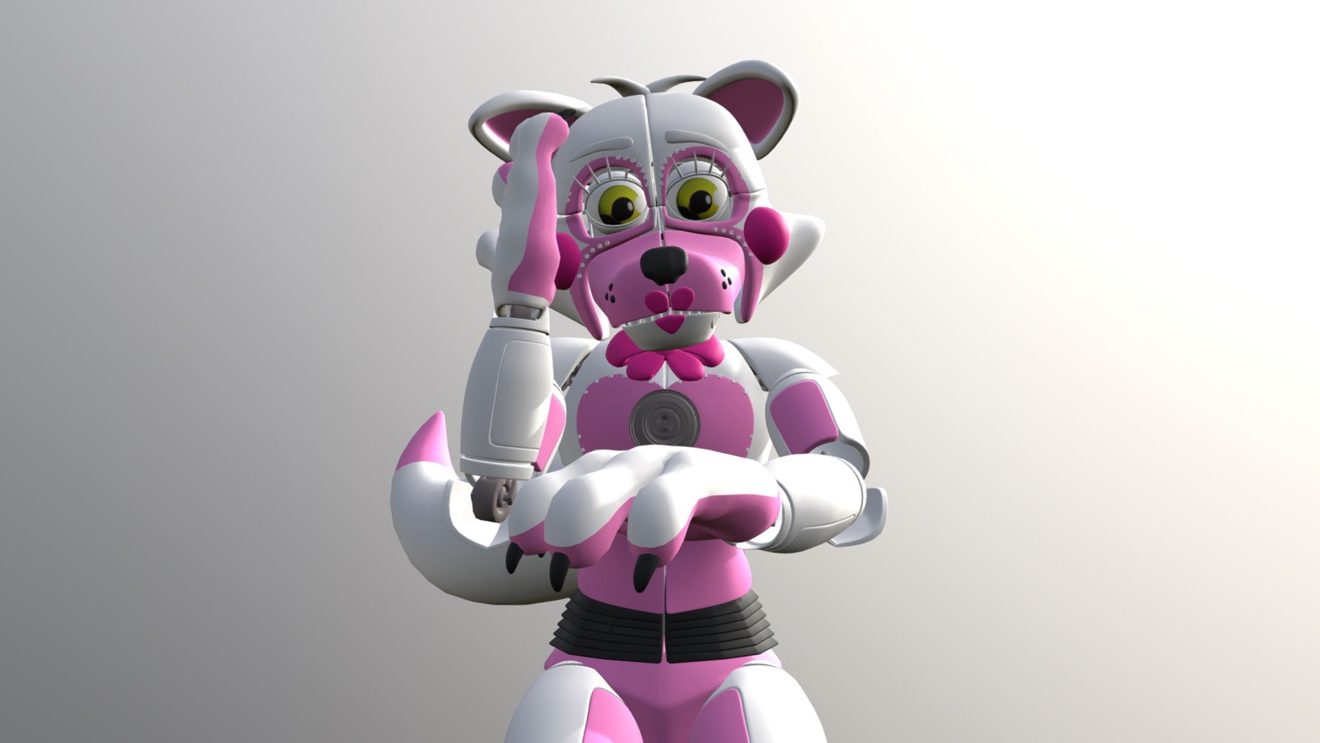 Funtime Foxy (Female Version) - 3D model by Godzilla (@iamthayn) [218d697]