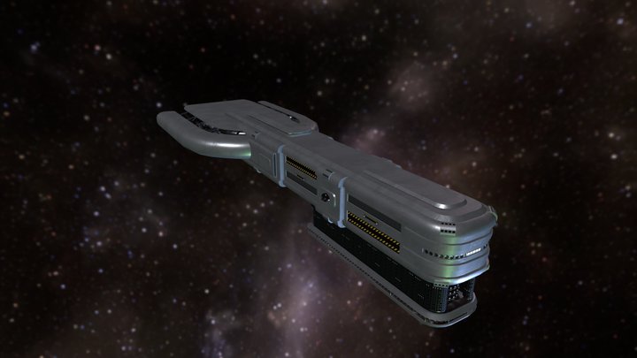X-Beyond the Frontier: Ancient Terran Carrier 3D Model