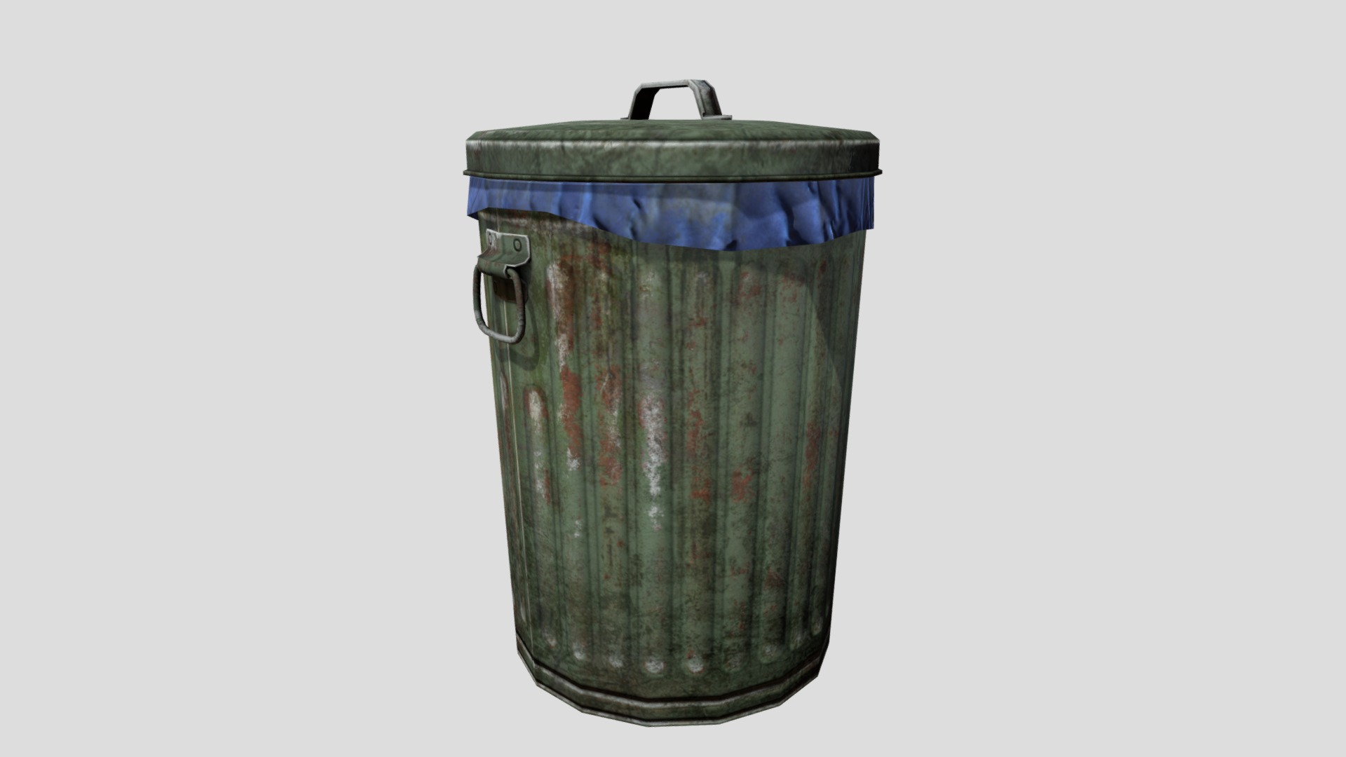 3D model Trashcan_02 - This is a 3D model of the Trashcan_02. The 3D model is about a jar with a handle.