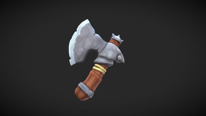 Axe low poly 3D Model