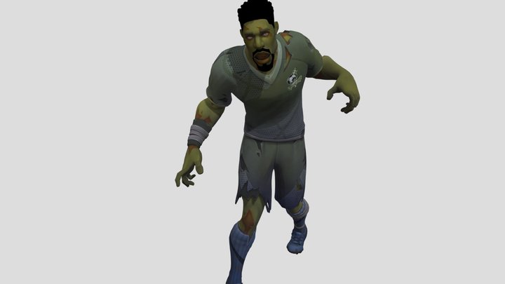 Fortnite Soccer Zombie (animated) 3D Model