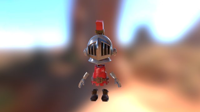 Tiny Ghost Knight 3D Model