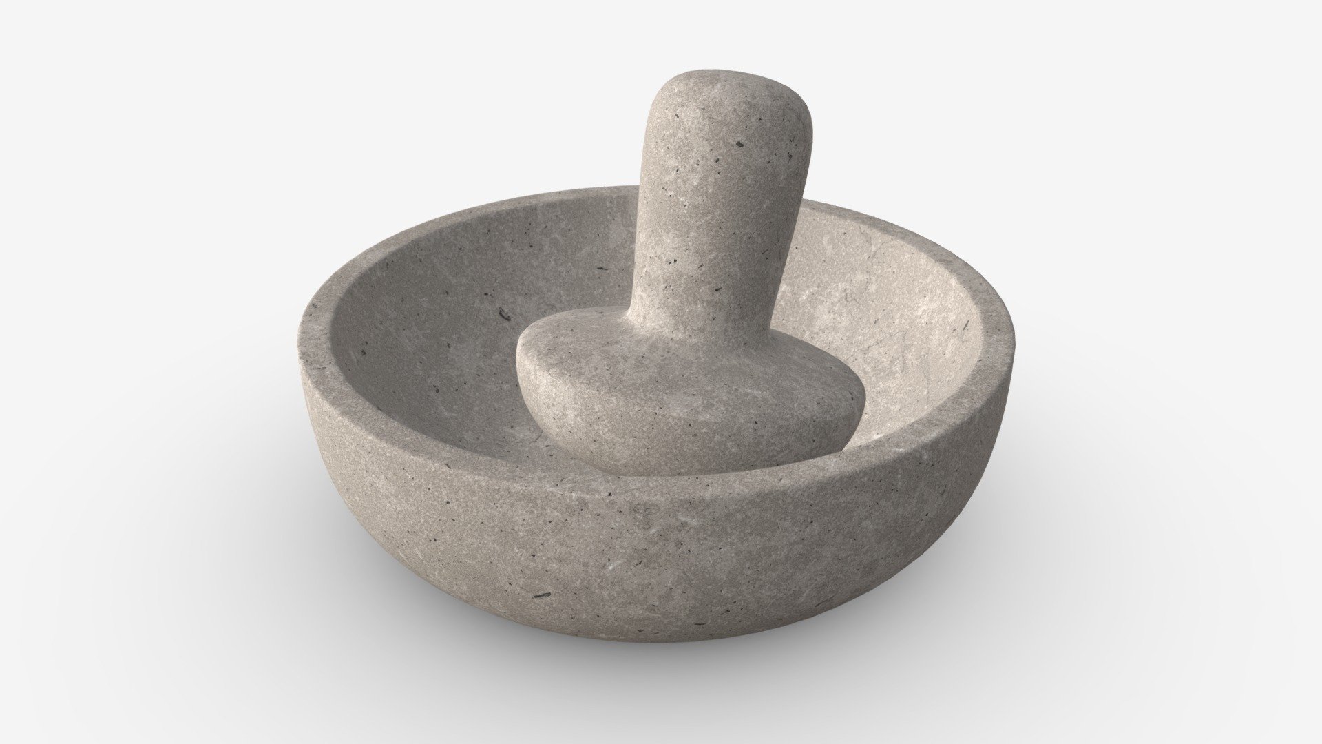 Mortar with pestle — Sketchfab embed 3D viewer