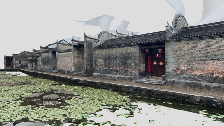 Ancient buildings in southern China 3D Model