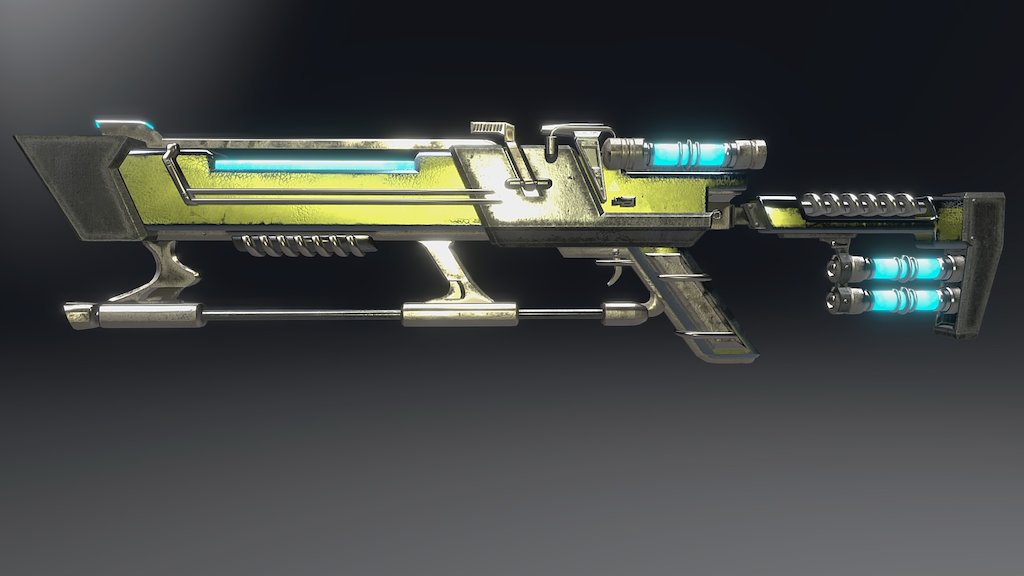 variation on a theme - laser rifle - A 3D model collection by Antoine ...