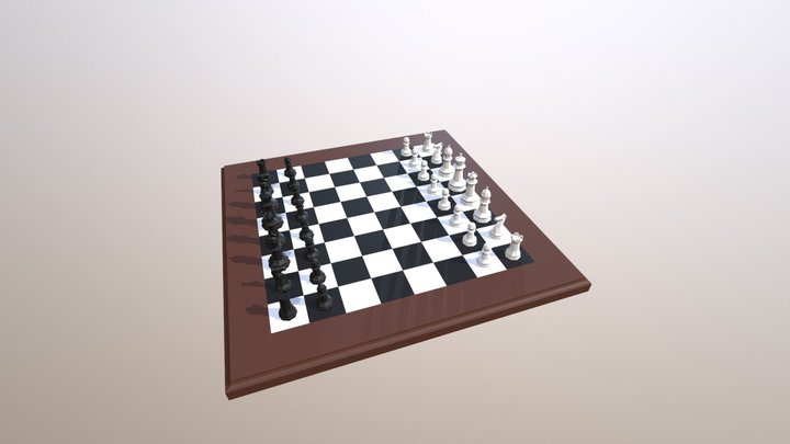 Main Chess Scene 3D Model