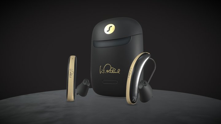 Signia Charger and Hearing Aid 3D Model