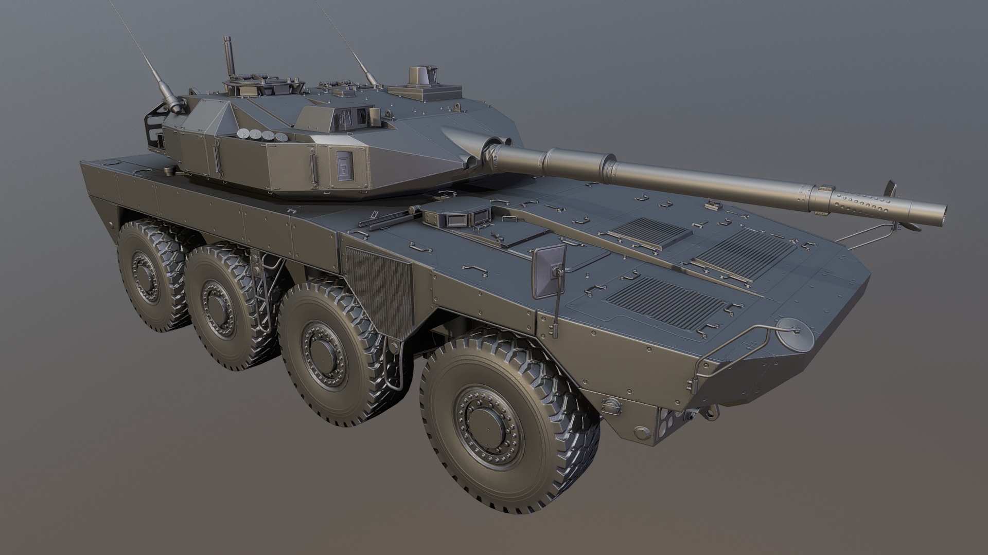 3D model WIP_3 MCV - This is a 3D model of the WIP_3 MCV. The 3D model is about a model of a tank.