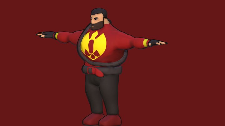 Muscle Man 3D Model