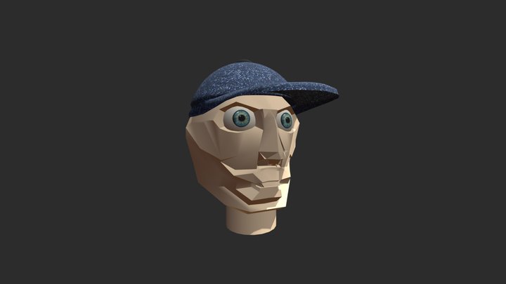 Character Head 3D Model
