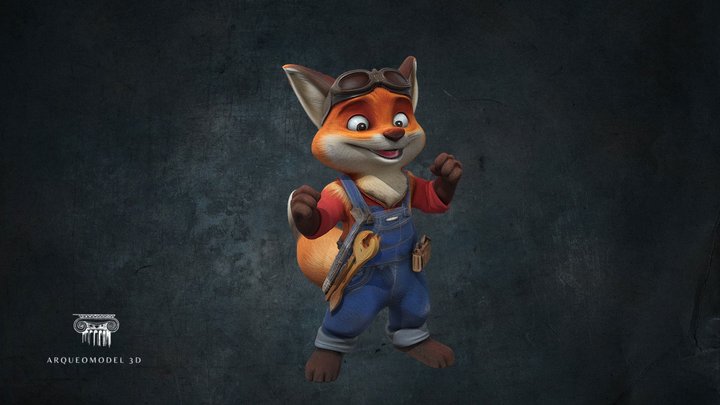 Fox Mechanic | 3D Printable - 3D model by Arqueomodel3D [21953fc ...
