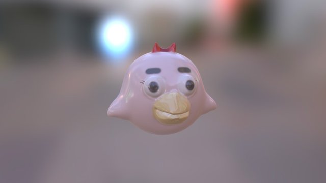 Pinky Bird 3D Model
