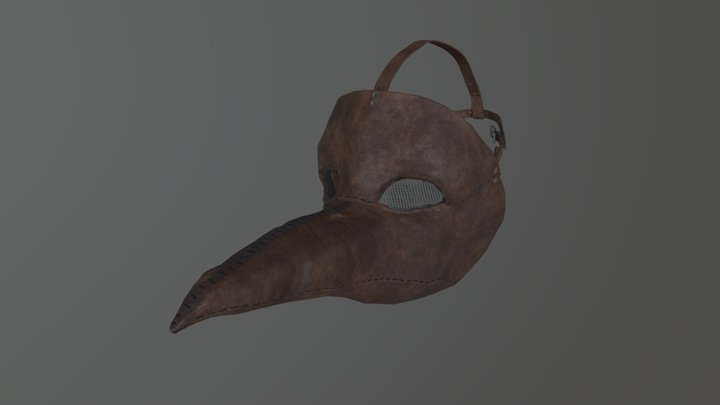Plague Doctor Mask 3D Model