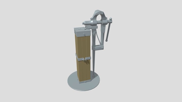 Blocking Old Vise 03 3D Model