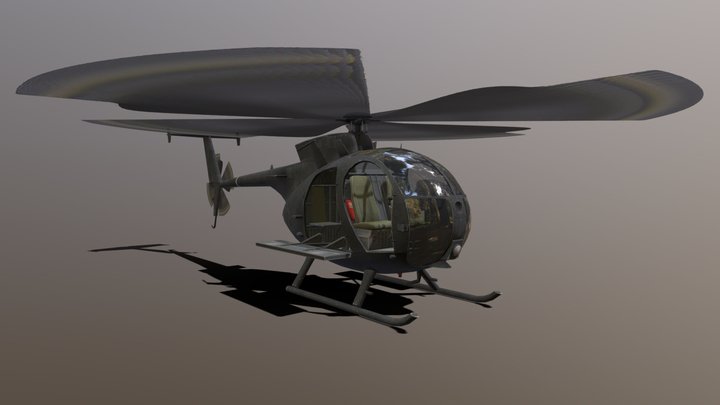 MH-6 Little Bird – Modello 3D gratuito STL