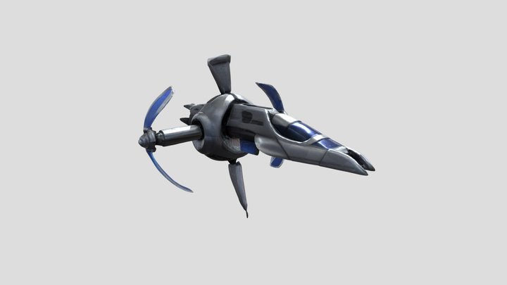 Futuristic spaceship