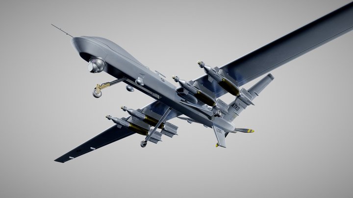 Reaper MQ-9 US Drone Predator 3D Model