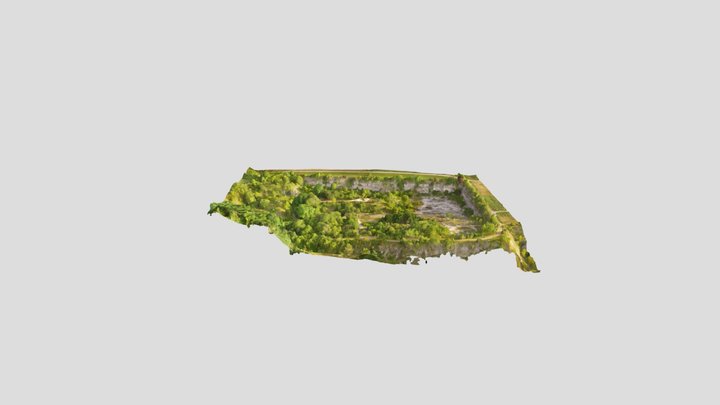 Abandonned gypsum quarry... 3D Model