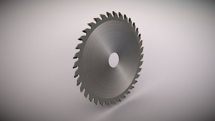 Circular saw blade – Free 3D Model STL