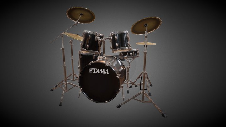 Tama Drum Kit 3D Model