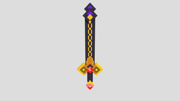 Fantasy Sword 3D Model