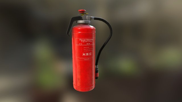 Feuerloescher 3D Model