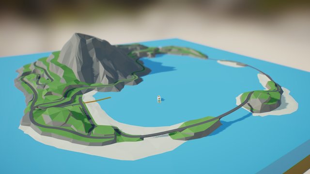 Kojima Drive - prototype island 3D Model