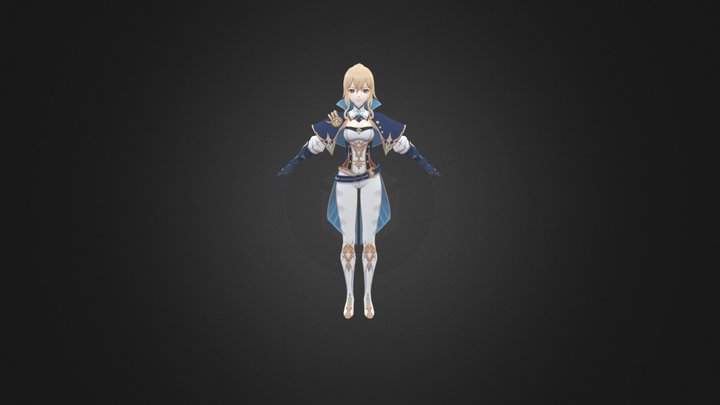 Genshin Impact = Jean 3D Model