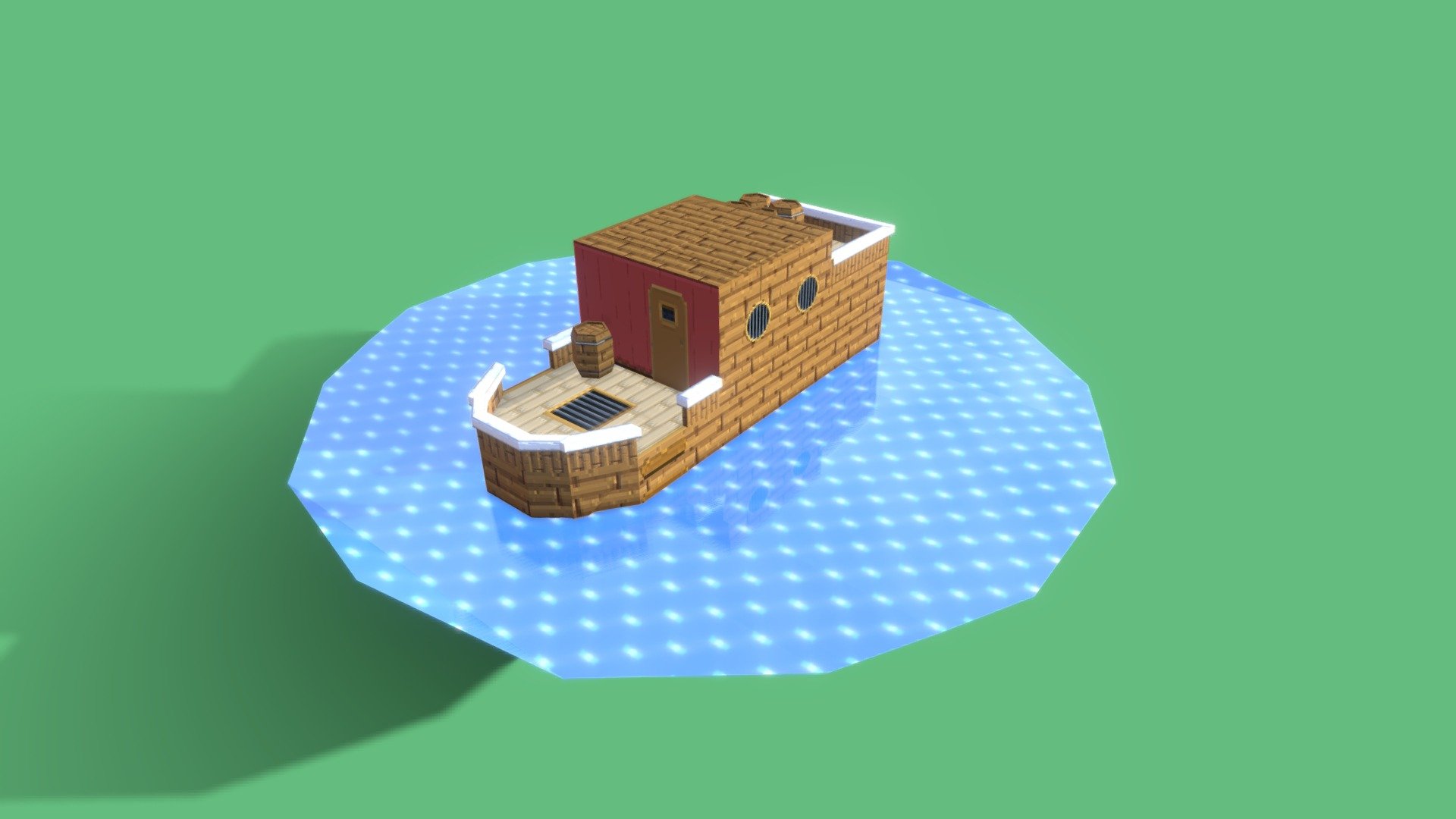 Barco com canhão