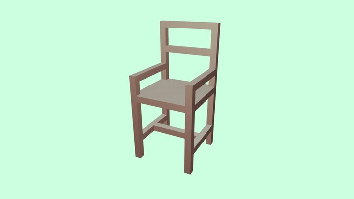 634230048 Chair Model (Extrude) 3D Model