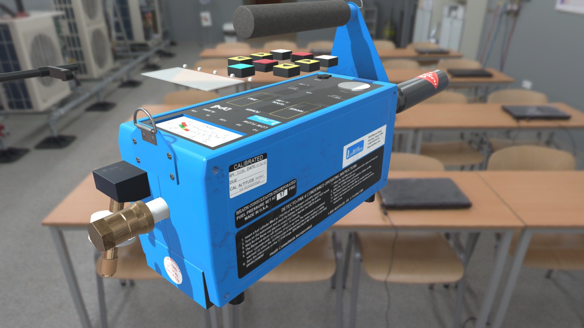 FI Unit (Gas Leak Detector) - 3D model by tvallery [21a1fb8] - Sketchfab