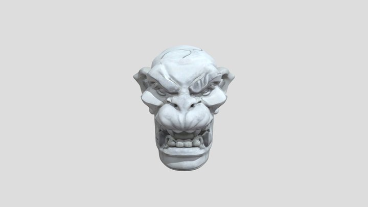 Grumpy Ogre Drawing monsta 3D Model