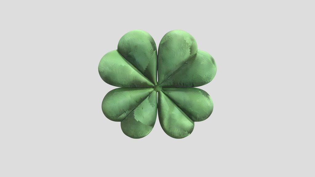 Plush four-leaf clover decor