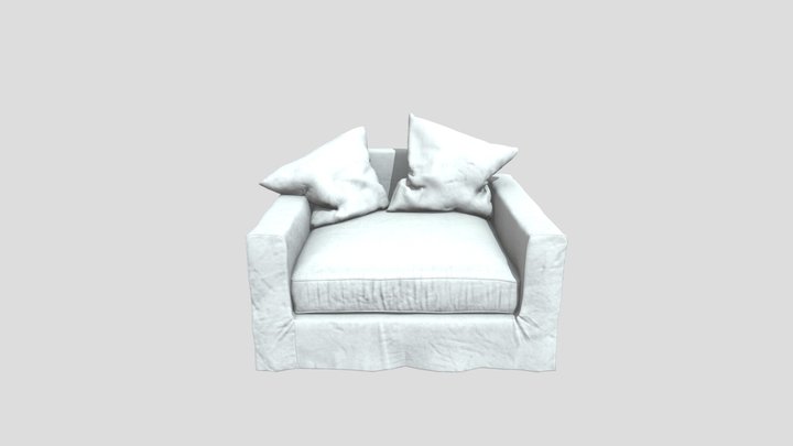 Sillon 124 Blanco 3D Model