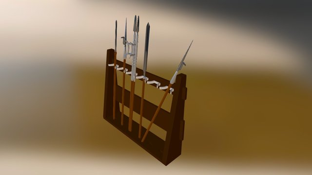 Yari Spears 3D Model