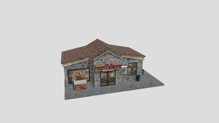 Psx Groceries Store 3D Model