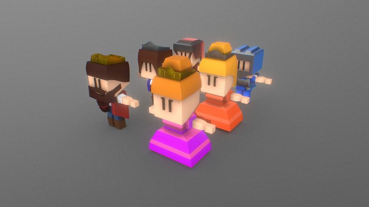 Character-pack 3D models - Sketchfab