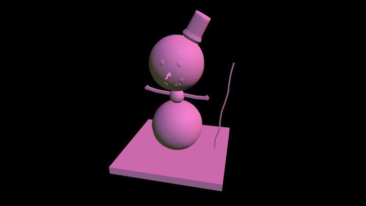 snowman color 3D Model