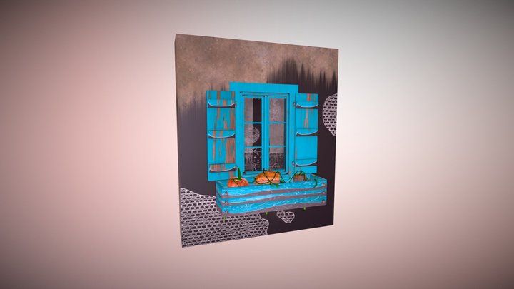 Autumn window 3D Model