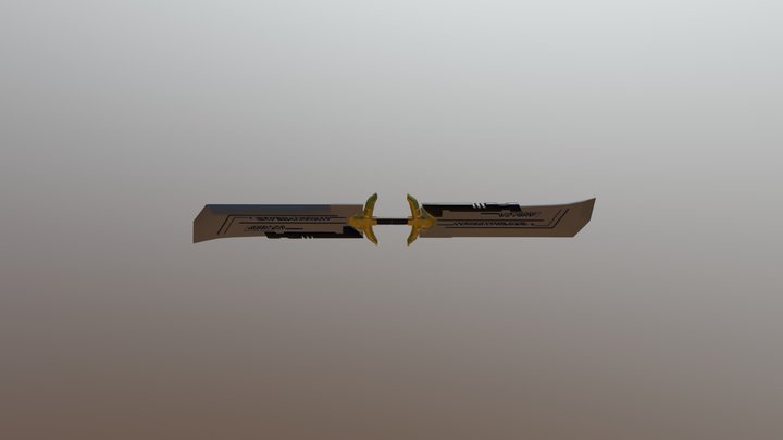 Thanos' new Double sword 3D Model