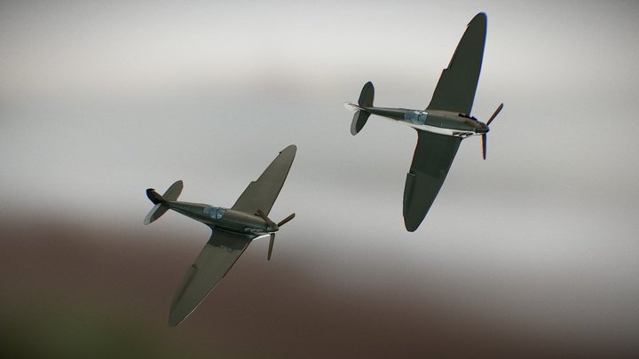 Supermarine Spitfire 2 3D Model