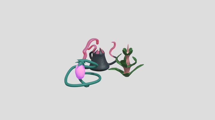 Buttry Alien Plants 3D Model