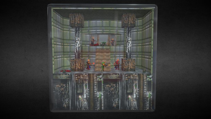 Doom E1M1 3D Model