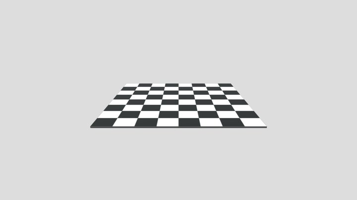 Chess Board 3D Model