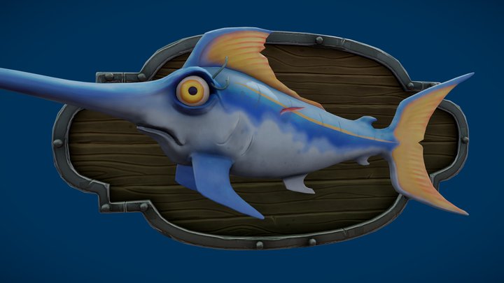 Marley the Swordfish 3D Model