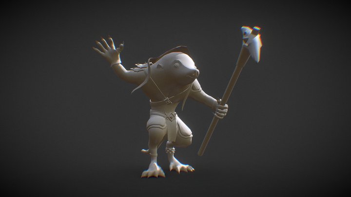 Molian Warrior 3D Model