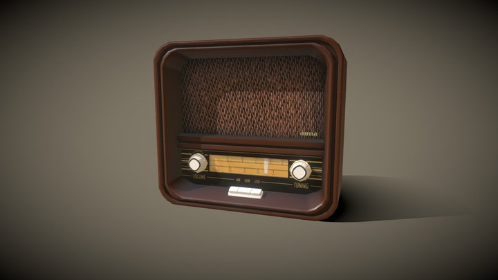 Radio Vintage [student work] 3D Model